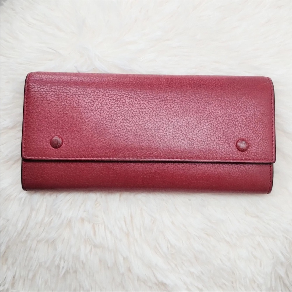 Celine Bi-Fold Large Flap Multifunction Calfskin Long Wallet,Excellent condition
